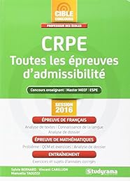 CRPE, toutes les épreuves d'admissibilité