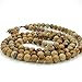 OVALBUY 8mm 108 Picture Stone Beads Buddhist Prayer Jasper Rosary Mala