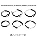 Ion Bracelet by Infinity Pro - Ion Core Band 4000+ Negative Ions for Sleep, Energy, Balance, Focus, Golf, Sport. Men or Women. Tourmaline Health Wristband (Black/Red)