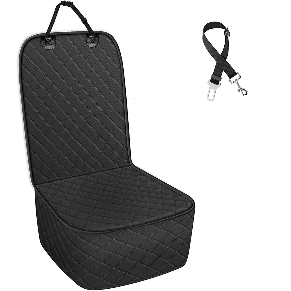 ELR Front Seat Cover for Dog, Nonslip&Scratch Proof Dog Front Seat Covers for Pets/Dogs/Cats, Washable Pet Front Seat Cover for Cars Trucks SUV