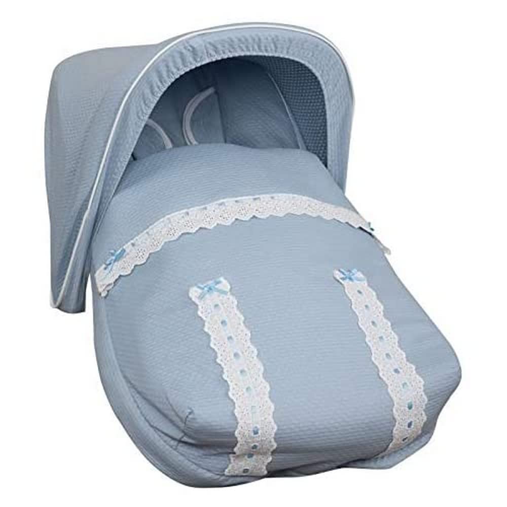 Babyline Baby Carrier Classic Blue – Baby Carrier with Hood and Harness Cover, Universal