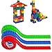 Block Tape for Lego Bricks - ADOT(3Rolls) Self Adhesive ,Non-Toxic Safe Tapes with Reusable