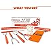 M KITCHEN WORLD Marshmallow Roasting Sticks - Telescopic Smores Skewers Hot Dog Extending Stainless Steel Fork - Extra Long 3.75 FT-45 inches - Set of 5 - Fire Pit, Camping, Campfire, Bonfire Kids