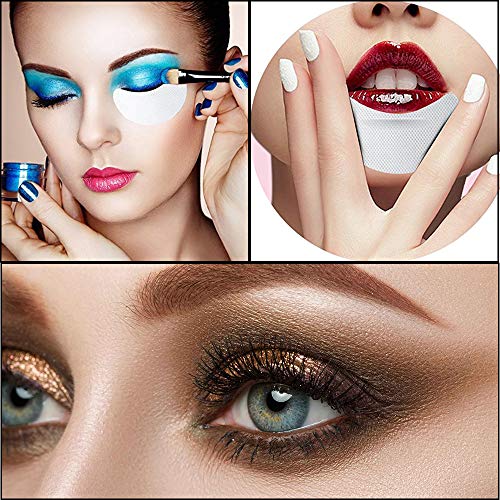 image for 120 Pcs Eye Shadow Shields, Kalolary Eyeshadow Pads Stencils Lint Free