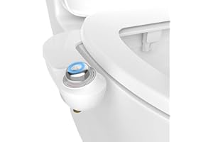 Bio Bidet by Bemis SlimGlow Freshwater Spray Bidet Attachment For Toilet, White, Non Electric, Easy Install