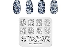 Rolabling Nail Art Stamping Plates Leaf Stamping Templates Nail Plate Template Image Plate Stencil Nails Tool (NA019)