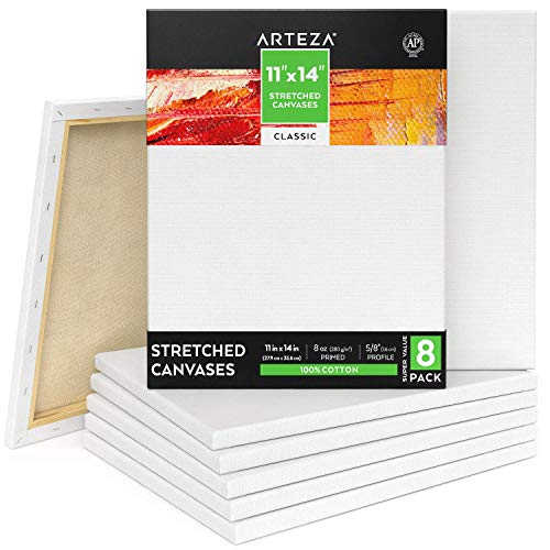 image for Arteza Stretched Canvas 11x14