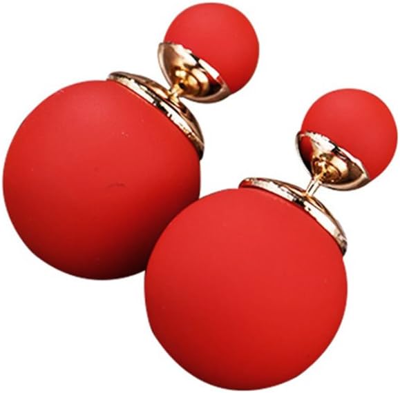 MISSUSO Candy stud double-sided ball colorful Stud Earrings