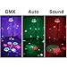 Stage Lights, Sound Activated RGB Party Lights DJ Lighting, 63 LED bar Lights and DMX Control for Church, Wedding, Stage Lighting Birthday Party(need an adapter)
