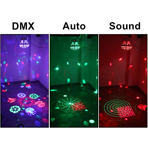 Stage Lights, Sound Activated RGB Party Lights DJ Lighting, 63 LED bar Lights and DMX Control for Church, Wedding, Stage Lighting Birthday Party(need an adapter) - Thumbnail 4