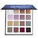 DE'LANCI Eyeshadow Palette - Duochrome Makeup Pallet - Matte + Shimmer 16 Colors High Pigmented Eye Shadow - Sparkly and Holographic Vegan Makeup Cosmetics Set