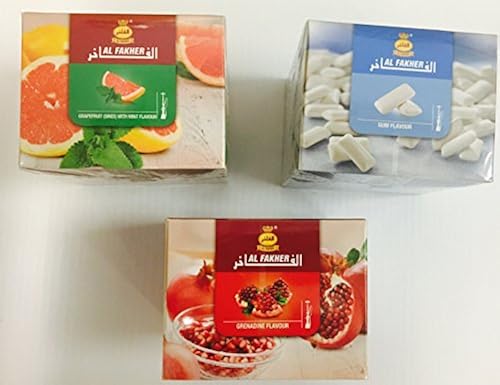 3 Packs Al Fakher Hookah Shisha Flavors 250g - Non Tobacco in Saudi Arabia 