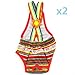 UDTEE 2PCS Colorful/Comfortable/Cosy Pet Dog Cotton Tighten Strap Sanitary Physiological Pants Pet Underwear Diapers,Random Color,Small Size