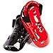 whistlekick Karate Sparring Foot Gear for Karate/Taekwondo Martial Arts Industry Best Warranty - No Toe Strap Stealth, Black (Adult, Small)