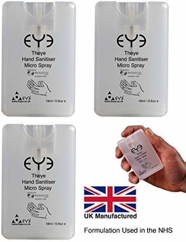 3X - THEYE Hand Sanitiser Micro Spray Kills 99.999% Bacteria - Alcohol Free by THEYE