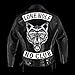 VEGASBEE Big Lone Wolf Head Patch Light Reflective Embroidered Iron-On Patch for Jacket Vest Large Size 12