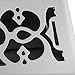 Accord AMFRSNV410 Victorian Floor Register, 4-Inch x 10-Inch(Duct Opening Measurements), Satin Nickel