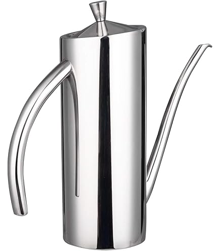 Tissting Roestvrij Staal Olie Fles 600ml Olijfolie Azijn Saus Dispenser Container Lange Mond Theepot Kruiden Waterkoker Filter Olie Residuen Kan