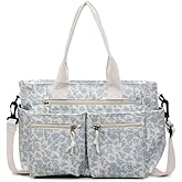 jingyuKJ Cherry Tote Bags for Women - Coquette Handbag Large Capacity Cherry Crossbody Work Tote Purse Nylon Shoulder Bag