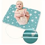 MBJERRY Infant Waterproof Urine Mat Cover Burp Changing Pad Protector Breathable for Baby Boys Girls (L, Fantasy Stars)