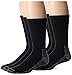 Dickies Men's Heavyweight Cushion Compression Work Crew Socks, Black, 6 Pair, Big and Tall 12-15