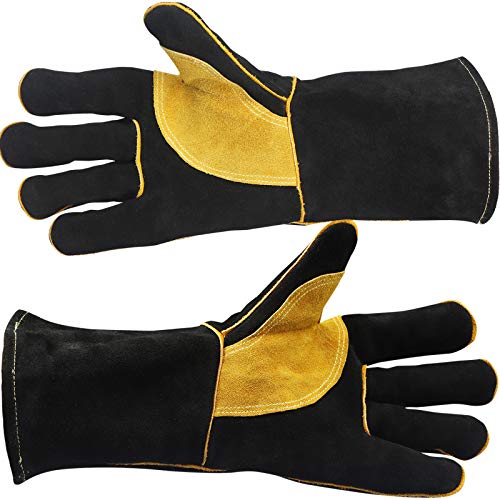 Leather Forge Welders Glove Fireproof and Heat Resistant, for