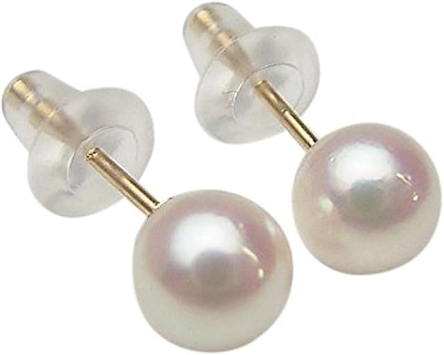 Amazon K18アコヤ真珠ピアス 5mm 5 5mm Ewk 5215 あこや真珠 和珠 あこや本真珠 アコヤ本真珠 本真珠 パールピアス 直結 18金 ベビーパール ピアス 通販