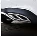 Pipe Throat Exhaust Outputs Tail Cover Trim For Mercedes benz W205 W213 W246 GLE GLC GLS W176 CLA