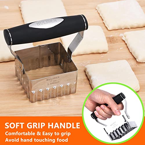 HULISEN Square Biscuit Cutter, 2.75 Inch Stainless Steel Cookie Cutter