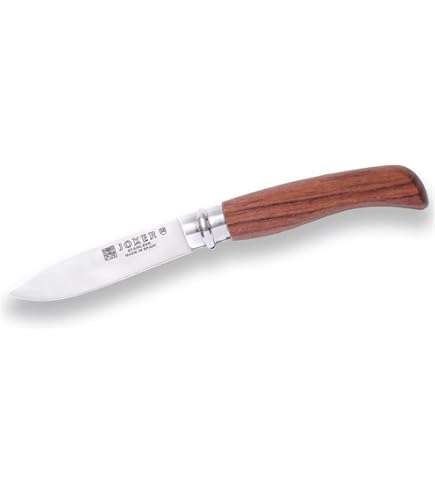 Amazon.com : Joker Pocket Knife NE23 with Oak Wood Handle