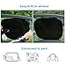 Car Window Shade - 4 Pack Cling Car Side Windows Sunshade PCV Electrostatic Film Blocks Over 99% of Harmful UV Rays - 2 Size(20