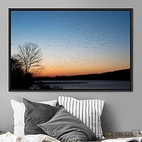 signwin Framed Canvas Wall Art Flying Together Birds...