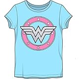 Wonder Woman DC Comics Glitter Logo Big Girls Youth T-shirt Licensed