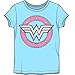 Wonder Woman DC Comics Glitter Logo Big Girls Youth T-shirt Licensed