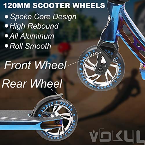 VOKUL Pro Scooters - Stunt Scooter - Intermediate and Advanced Trick Scooters for Kids 8 Years and Up, Teens and Adults - Durable, Smooth, Freestyle Kick Scooter for Boys and Girls