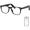 GetD Bluetooth Smart Glasses for Men & Women, Anti-Blue Light, AI Translator Powered by ChatGPT, 11H Life, Voice Control, Audio Smart Eyewear for Gaming Travel Meeting Memos