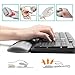 BOONA Memory Foam Keyboard Wrist Rest – Set Includes Ergonomic Keyboard Pad and Mouse Pad Wrist Support;Effective Protection for RSI & Carpal Tunnel–Comfortable design suitable for office, games（gray）