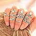 Start Rings Set 10PCS/Set Bohemian Totem Crystal Rings (Silver)