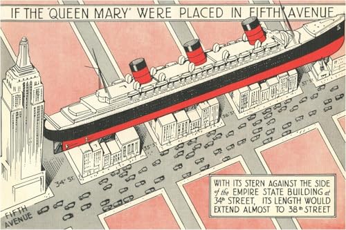 ART.COM Wall Art Print The Queen Mary on Fifth Avenue, 18" x 12"