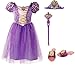 Disney Princess 94899 Rapunzel Tiara to Toes Dress Up Set Costume