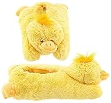 Adult & Children Kid Size Duck Animal Plush Fuzzy Slippers