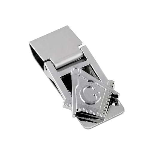 Square Compass Silver Finish Hinged Masonic Money Clip At Amazon - image unavailable image not available for color square compass silver finish hinged masonic money clip