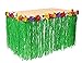 Playscene Tropical Party Decorations, Tiki Party Table Skirts, Tropical Palm Leaves for Luau Party (Hibiscus Table Skirt (1 Piece))