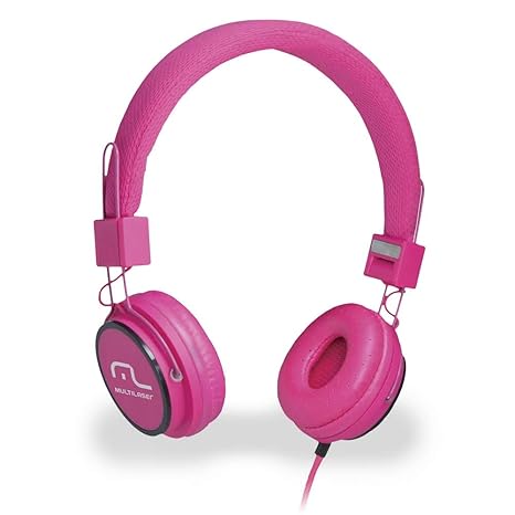 Fone de Ouvido Headphone Com Microfone Hi-fi Power Rosa Multi Ph088
