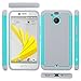 HTC Bolt Case, LK [Shock Absorption] Drop Protection Hybrid Armor Defender Protective Case Cover for HTC Bolt (Mint)