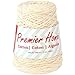 Premier Yarns Home Cotton Cone Yarn, Ideal Knitting and Crochet Supplies, Made of Recycled Cotton and Polyester, Cream, 700 yards
