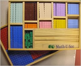 Math U See Manipulatives Starter Set And Completer Set With Wooden Storage Boxes No Blocks Included Wood Storage Only Amazon Com Books