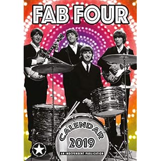 Calendrier mural The Beatles Fab Four 2019 Grand format A3 – Neuf et scellé en usine par Dream - Les Beatles, Paul McCartney, John Lennon, RIngo Starr, George Harrison