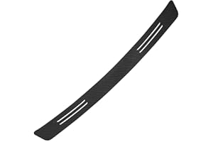 Rear Bumper Protector for Audi Q5 2009-2025 8R/FY, Carbon Fiber Style Trunk Sill Scuff Plate, Anti-Scratch Guard Strip for Lo