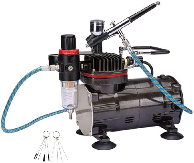 Airbrush Kit Professional Airbrushing Paint System with 1/5 HP Air
